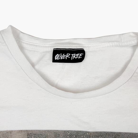 OLIVER TREE Razor Box Meme Classic Graphic Print T-Shirt (White | Size XL) - Picture 4 of 4